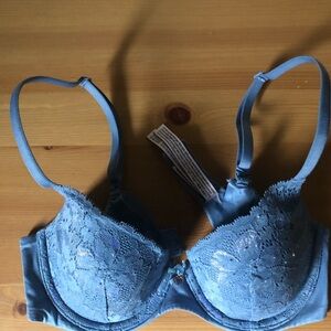 Victoria's Secret Light Blue Lace Underwire Bra